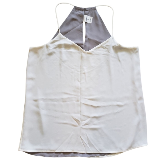 Express Ivory Grey Tank Blouse Medium - Picture 1 of 5